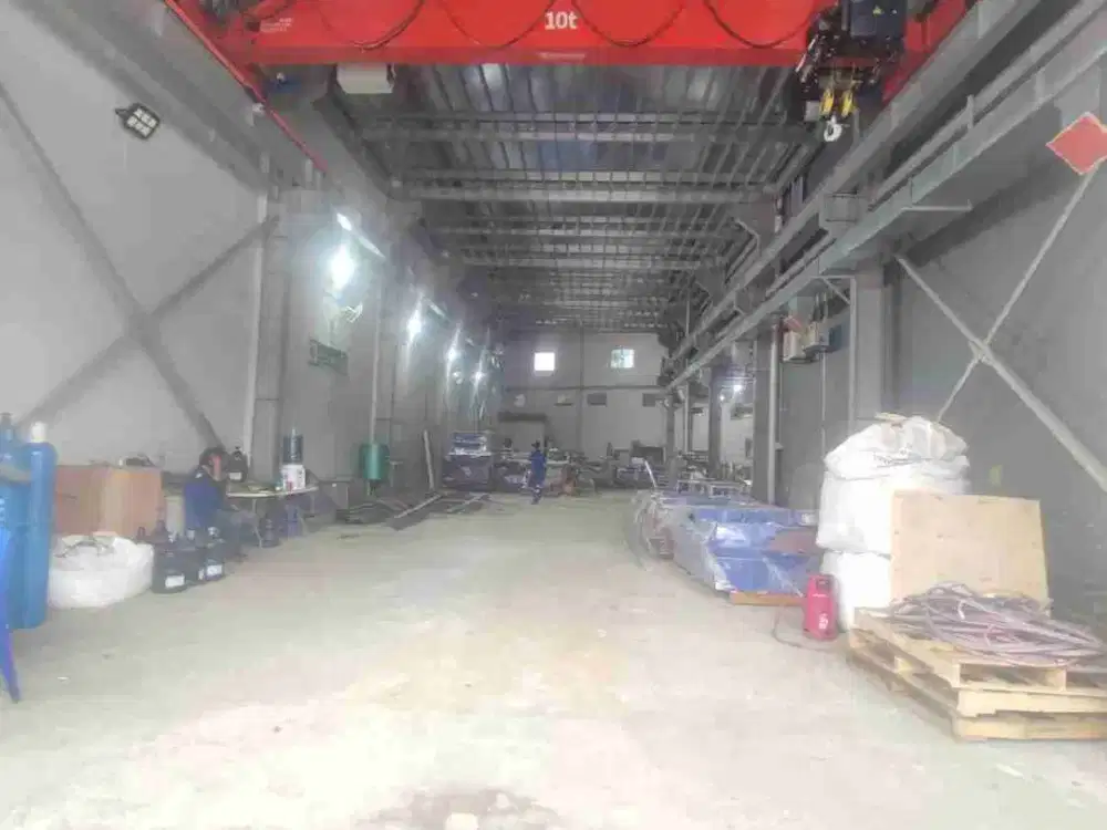 Dijual Gudang Siap Pakai di Kawasan Industri Tanjung Uncang Batam Ready Overhead Crane 10T