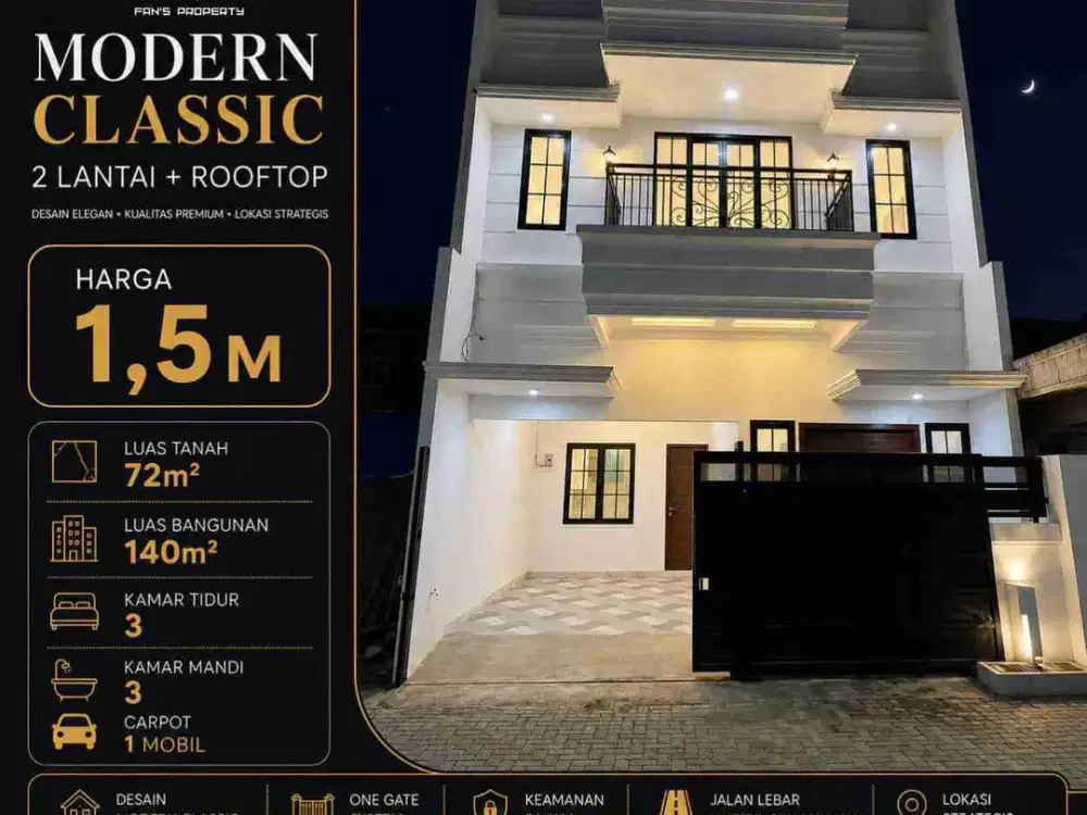 RUMAH MURAH CLASSIC MODERN DI JAGAKARSA JAKSEL