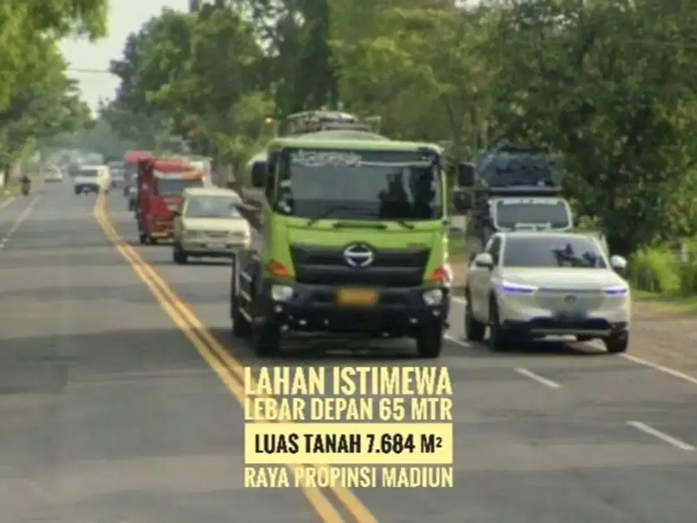 (H) Tanah LD 65 mtr, Sltn Gerbang Tol MADIUN, Lokasi Mantap