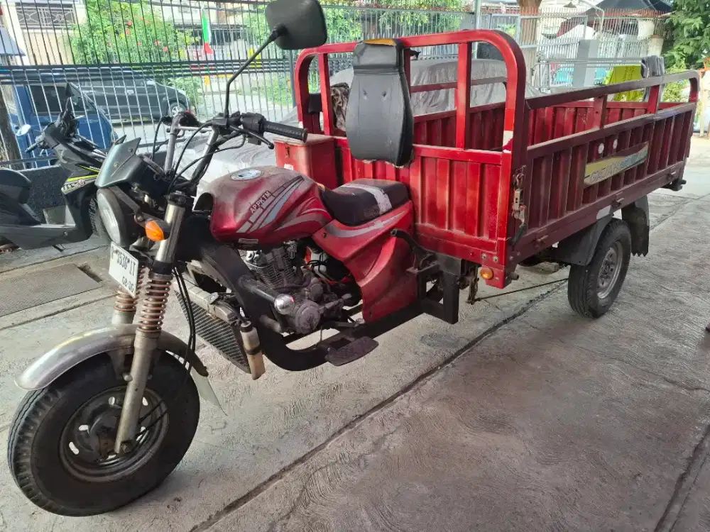 Pajak 8/2027 km13rb, gajah APP KTM 200 cc long motor roda 3 2020 roda3