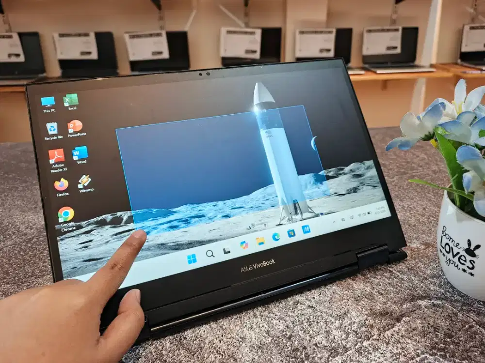 Jual Murah! Laptop Flip 2IN1 Siap Pakai Asus Vivobook TM420UA RAM 8 GB
