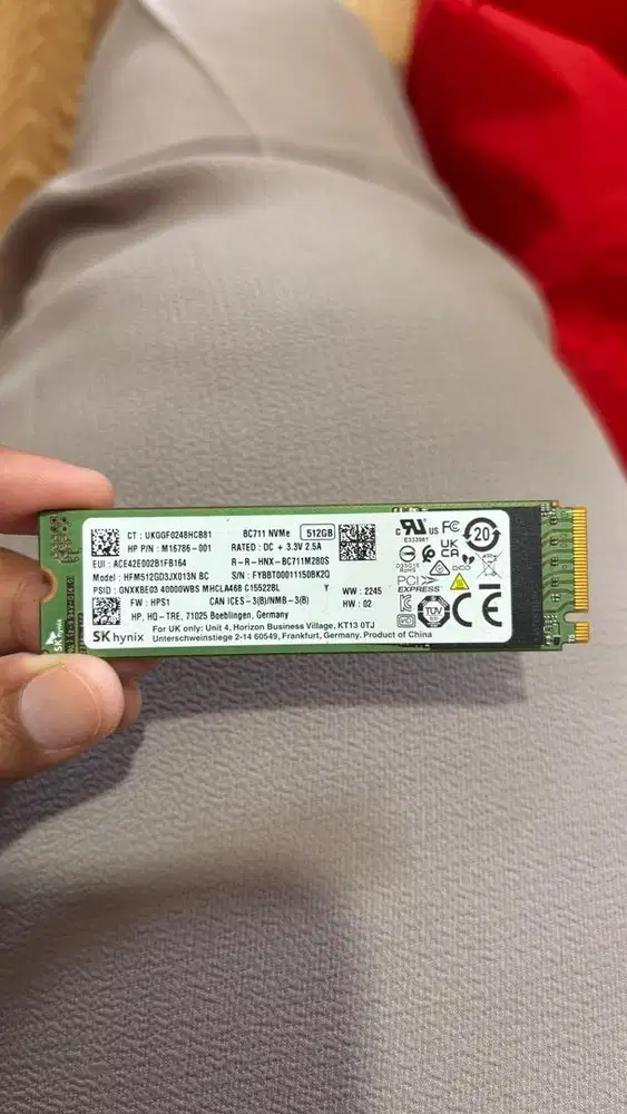 Ssd nvme 512gb.