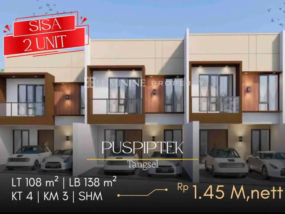 DIJUAL RUMAH FULL RENOV DALAM TAHAP BANGUN,BEBAS BANJIR DI PUSPIPTEK TANGSEL