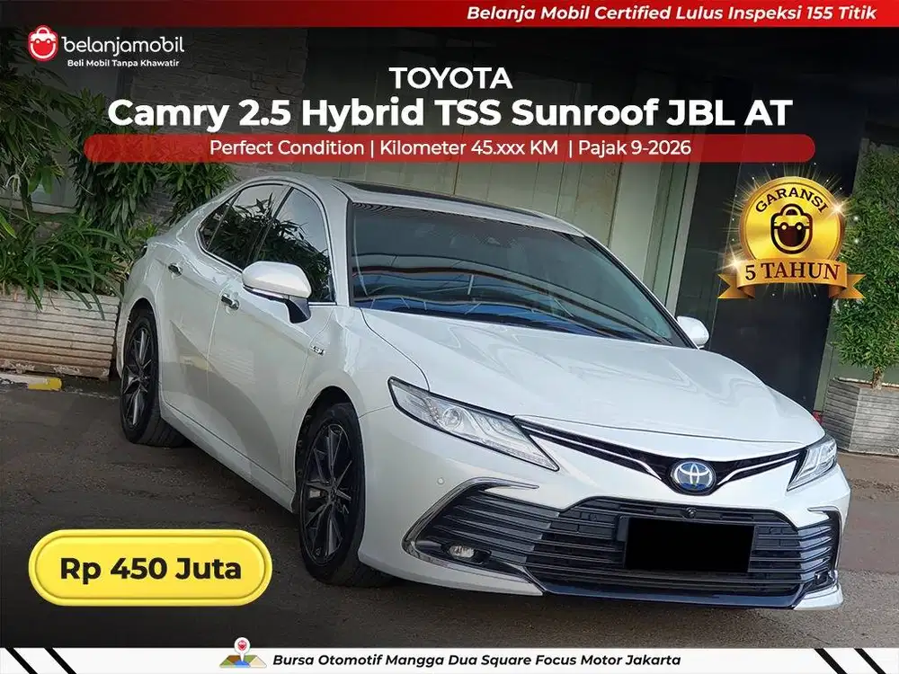 [ BERGARANSI ] Toyota Camry 2,5 Hybrid TSS Sunroof JBL AT 2023/2024