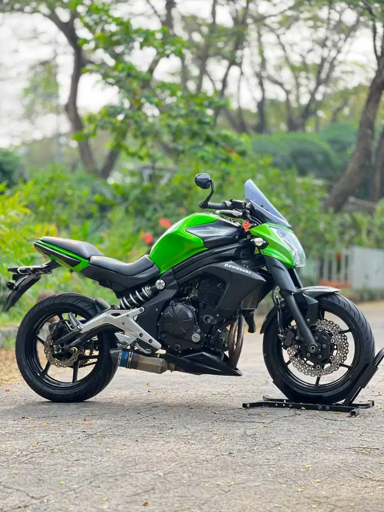 KAWASAKI ER6N 650 HIJAU 2012 KM 19K KONDISI MULUS TINGGAL GAS