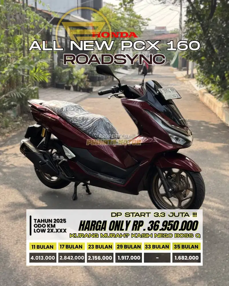 CREDIT DP MULAI 3.3 JUTA !!! HONDA ALL NEW PCX 160 ROADSYNC ABS 2025