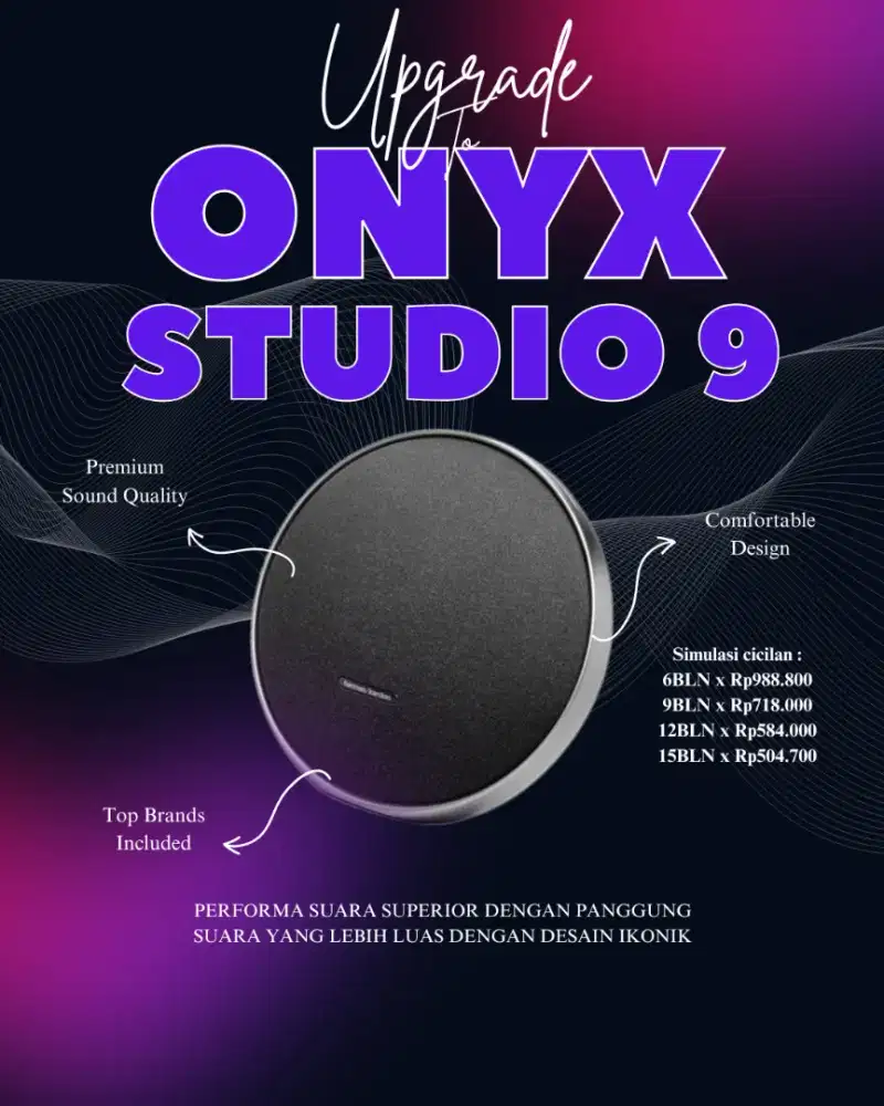 Kredit Harman Kardon Onyx Studio 9 Original Free Cicilan 1-2x