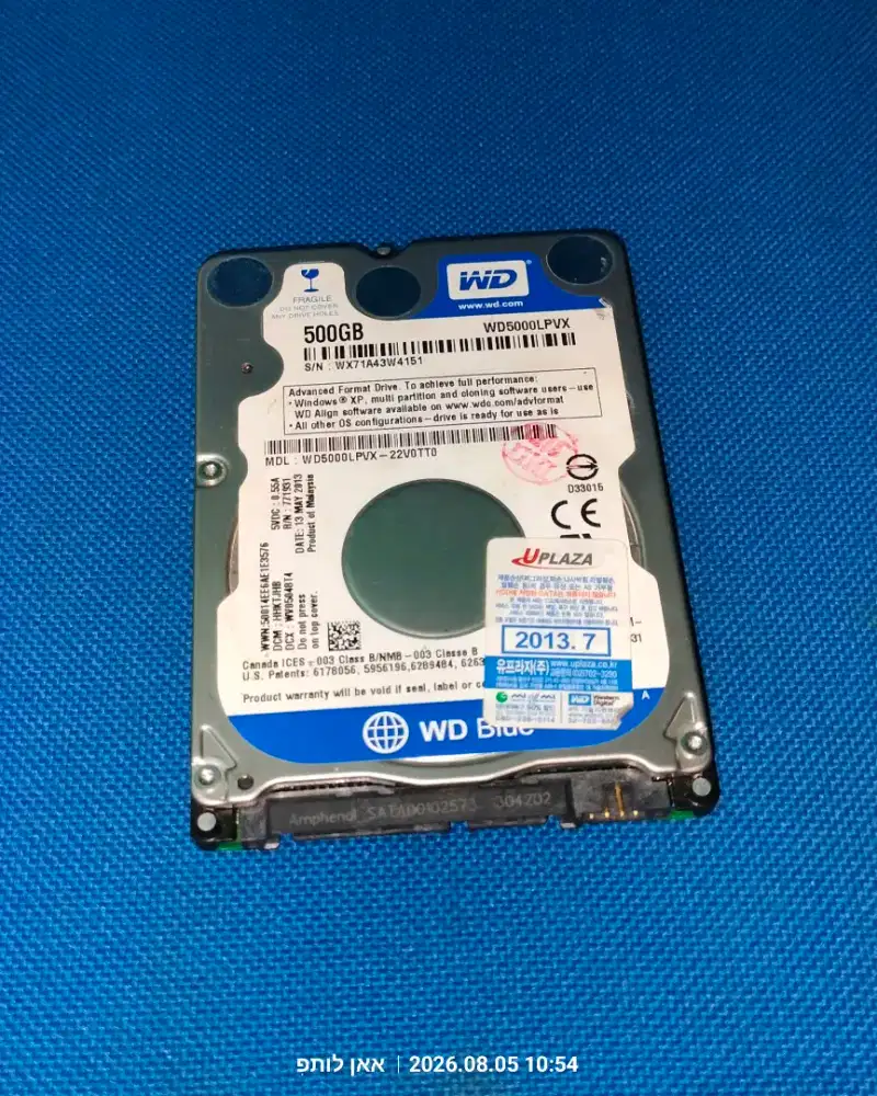 Hdd laptop 500gb WD Blue