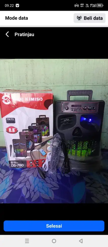 Jual speaker aktif bholotot kimisu ukuran 8,5 inch bebas ada radio FM