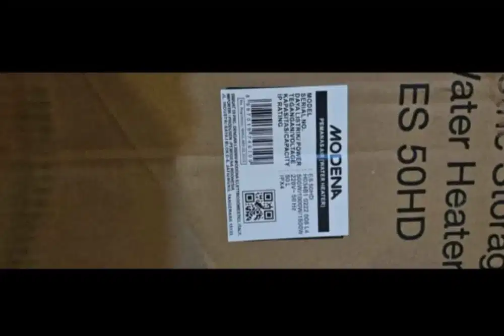 Water Heater Modena listrik,ES50 HD,gress baru,jual krn kelebihan beli