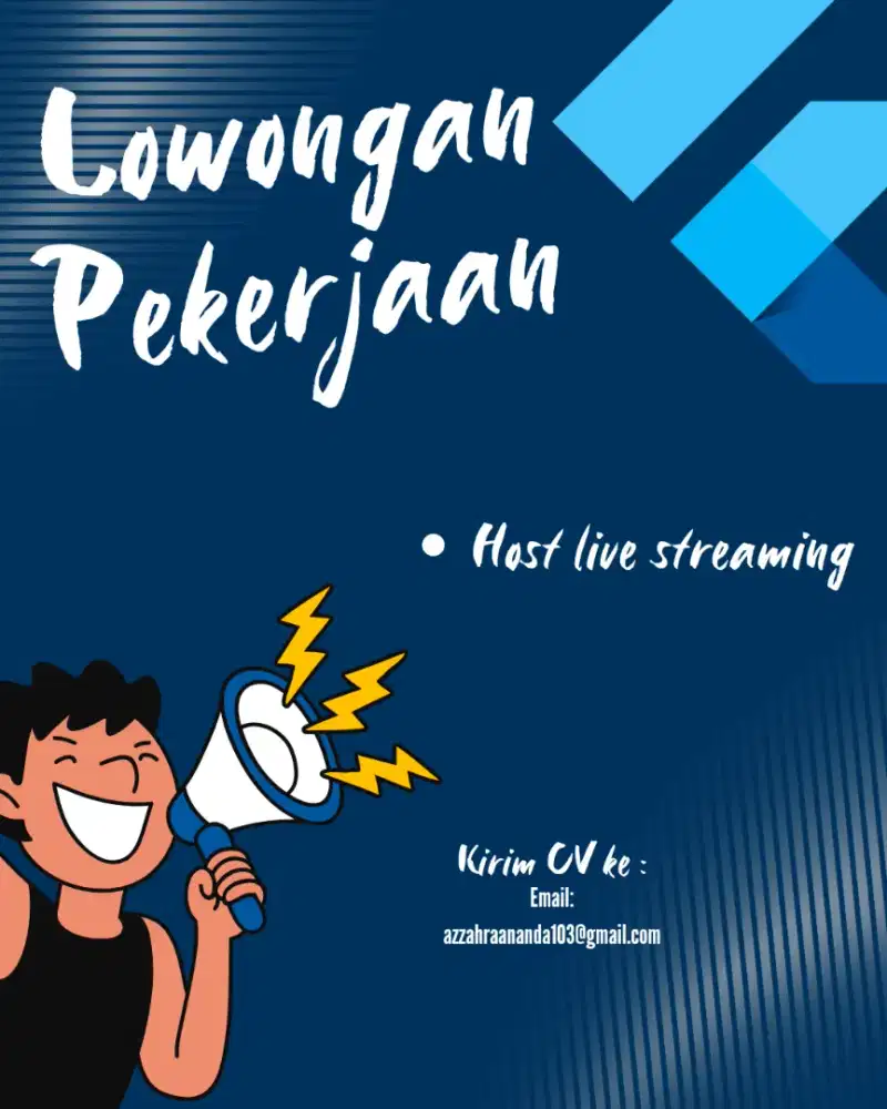 Dibutuhkan segera menjadi host live streaming