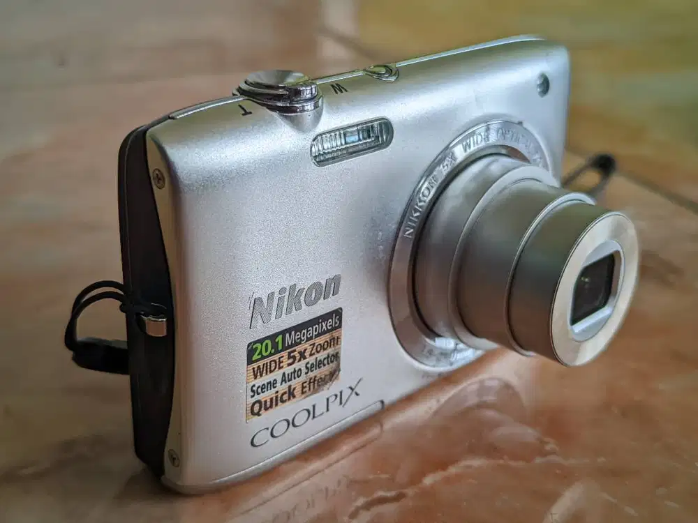 JUAL KAMERA/CAMERA CLASSIC SIAP PAKAI! Nikon COOLPIX S2800 HD (Silver)