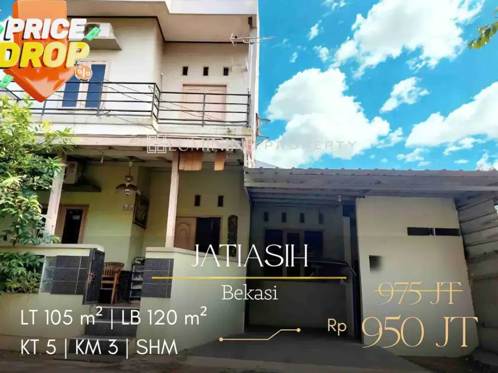 DIJUAL CEPAT SUPER MURAH RUMAH DI JATIASIH BEKASI,BEBAS BANJIR BISA KPR