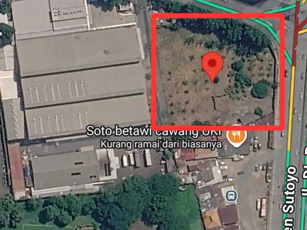 Dijual 50% di Bawah NJOP Lahan Tanah Luas 5262 M2, Lokasi Prestisius, di Jl. Sutoyo - Jl. Mt Haryono, Cawang Jakarta Timur