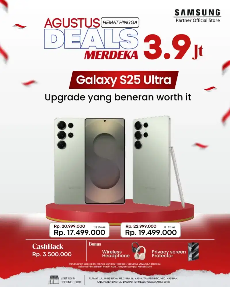 Promo samsung S25 Series, get free banyak