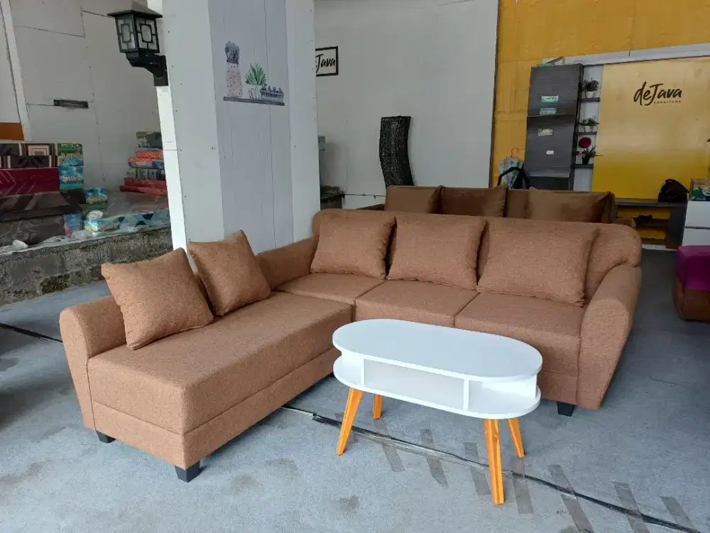 Sofa L Scandinavian, free antar jogja