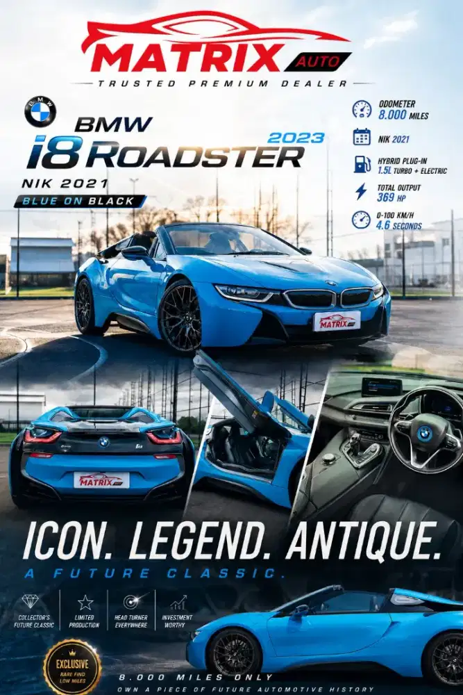BMW i8 Roadster 2023 nik 2021 AT Matic
