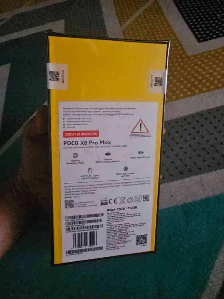 Poco x8 pro max varian tertinggi  flaghsip harga hari ini 7.450 Jah