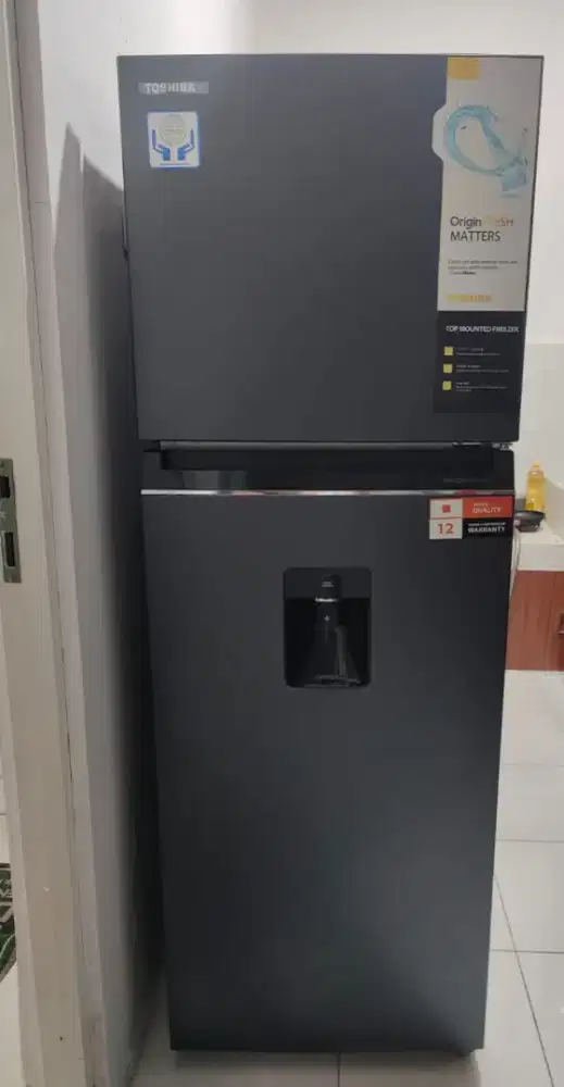 Kulkas Toshiba 2 Pintu (dispenser) 336L