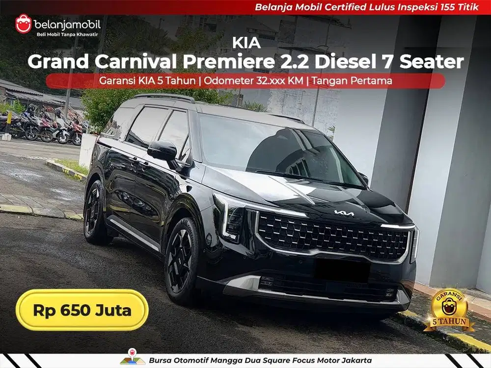 [GARANSI 5TH] Kia Grand Carnival Premiere 2,2 Diesel 7 Seat 2024/2025