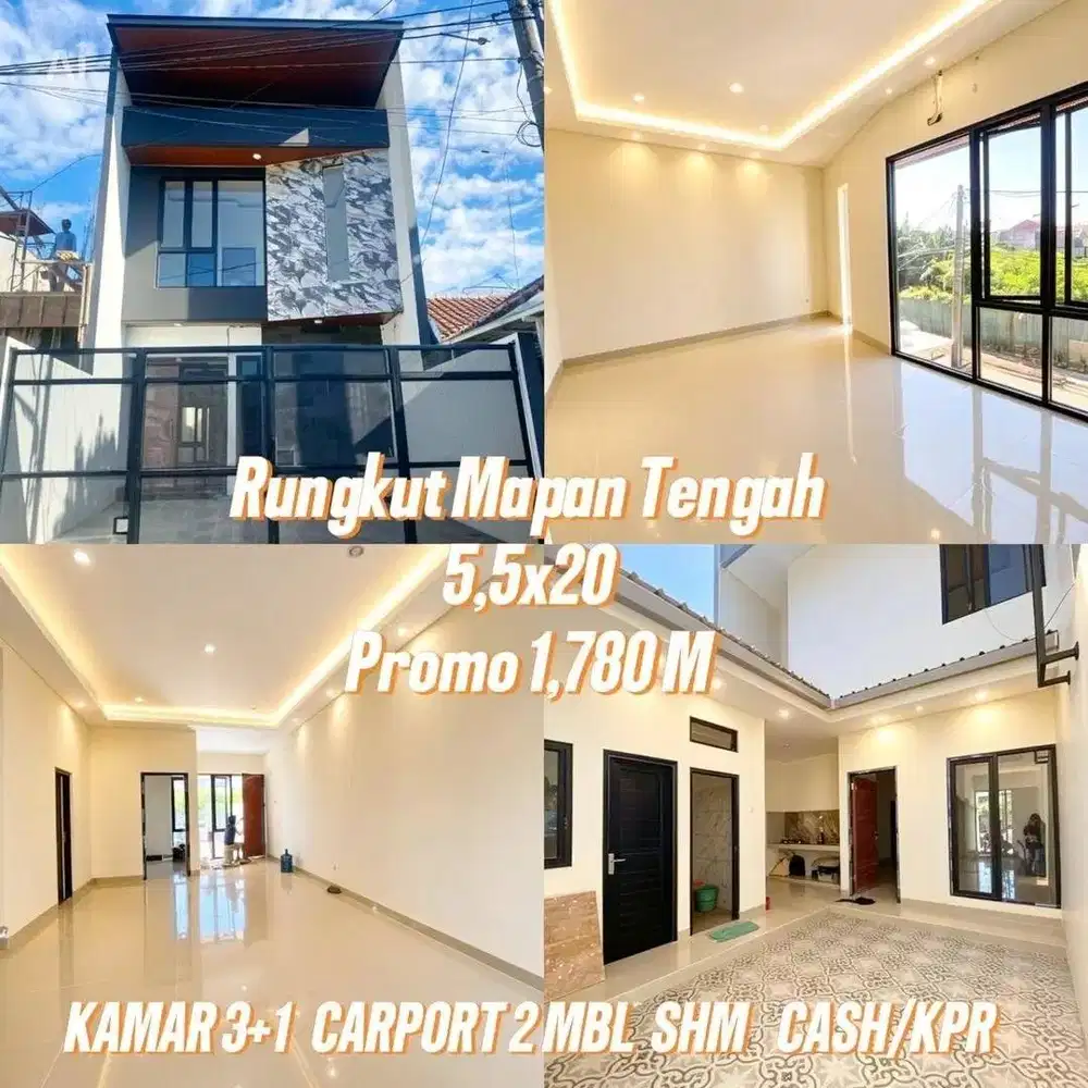 Rmh baru (110m2) 2lt di Rungkut Mapan
