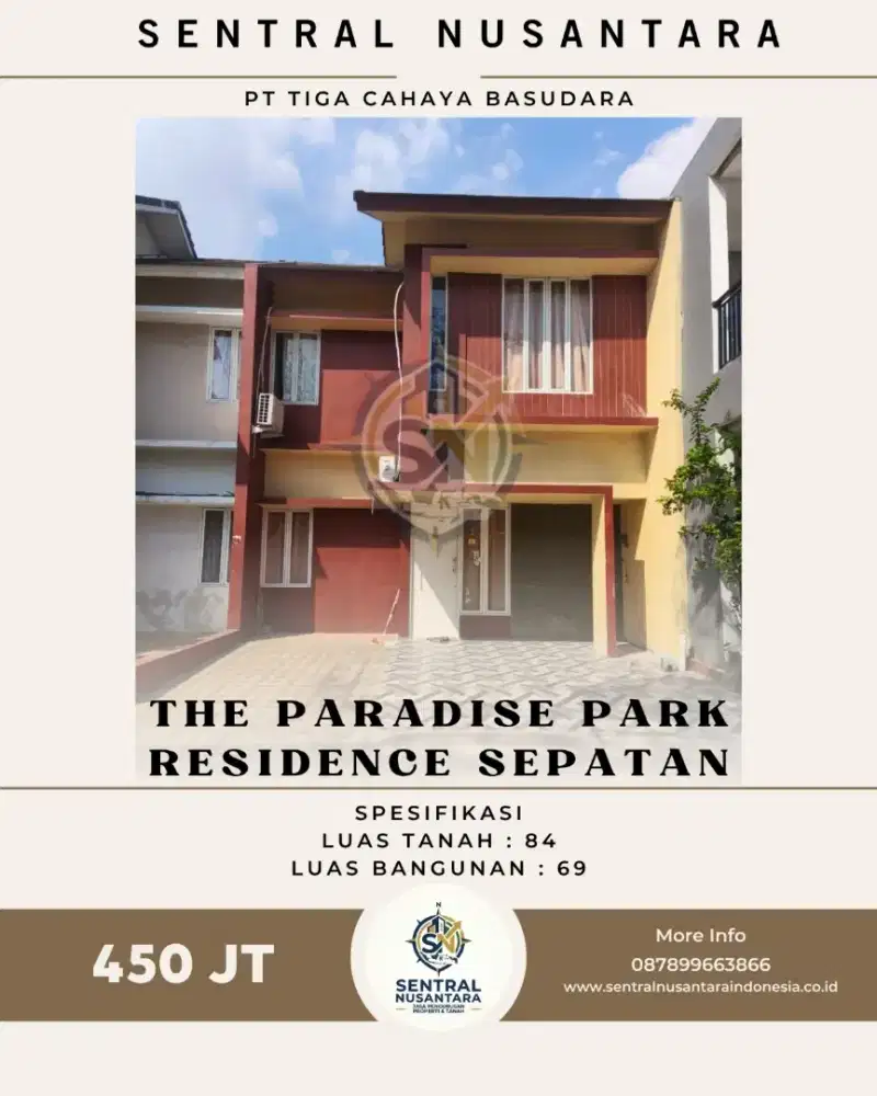 Dijual Rumah Di The Paradise Park Residence, Sepatan – Kota Tangerang