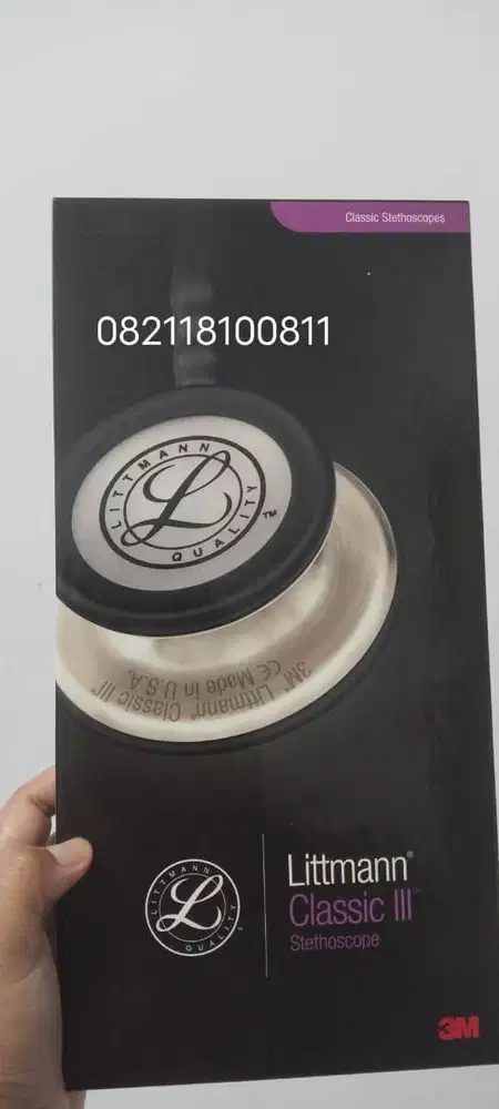 Stetoskop 3M Littmann Classic III Black Edition Original Mulus Lengkap