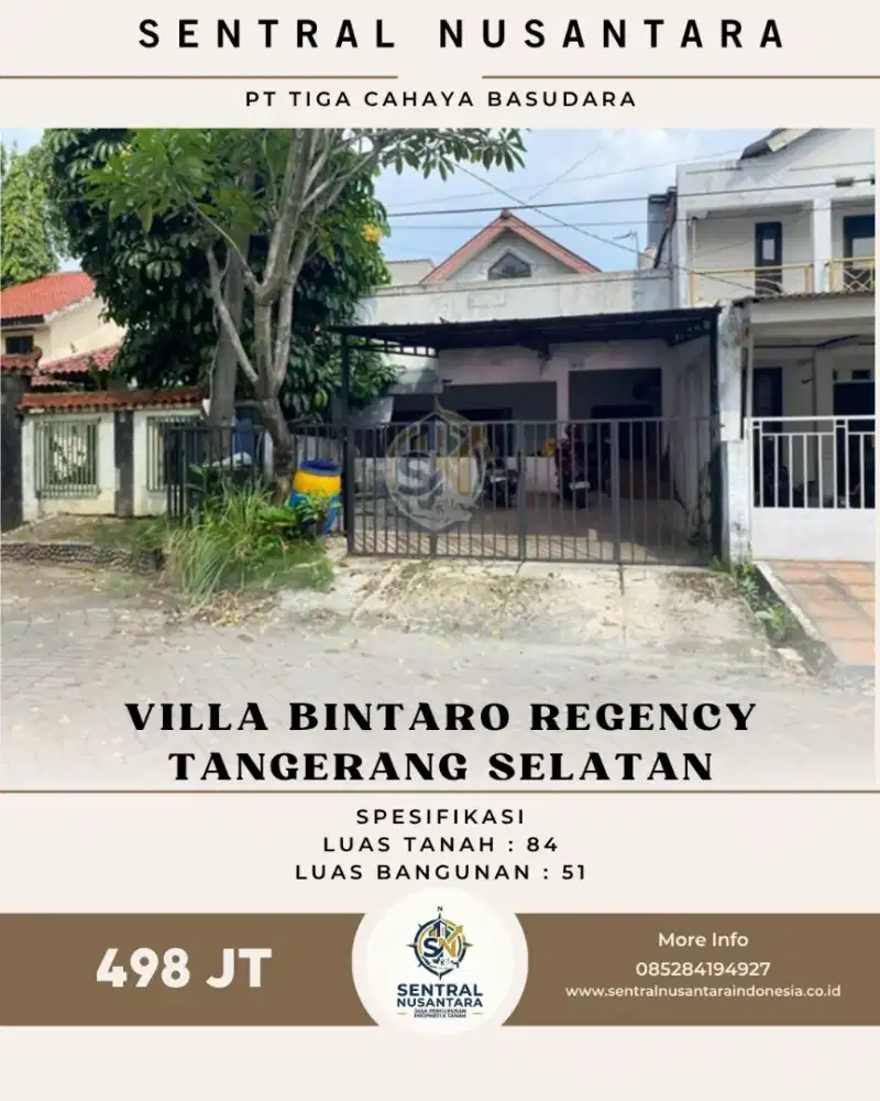 Dijual Rumah Di Villa Bintaro Regency – Kota Tangerang Selatan