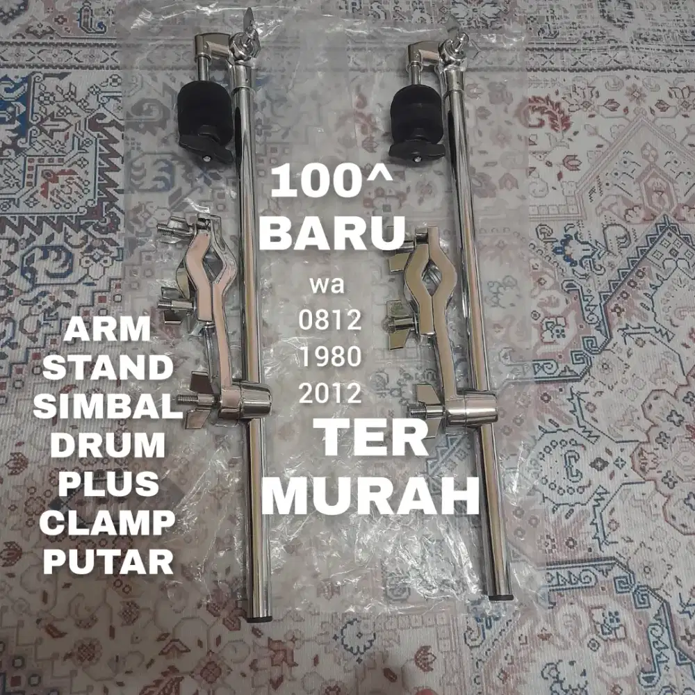 100%baru TERMURAH STAND ARM SIMBAL + CLAMP.PUTAR