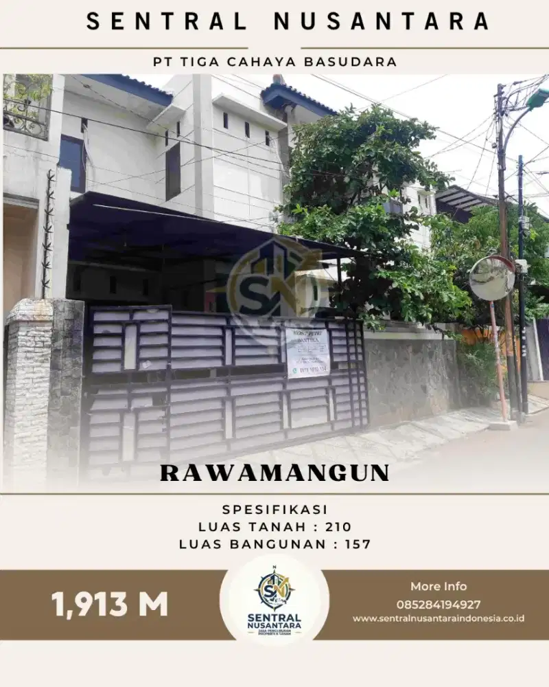 Dijual Rumah Di Rawamangun – Kota Jakarta Timur