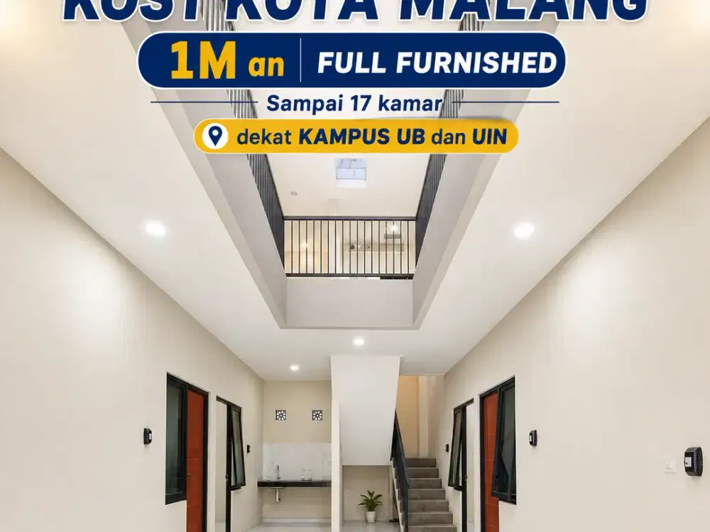 Kost Kota Malang 1M an Full Furnished Sampai 17 Kamar dekat UB dan UIN