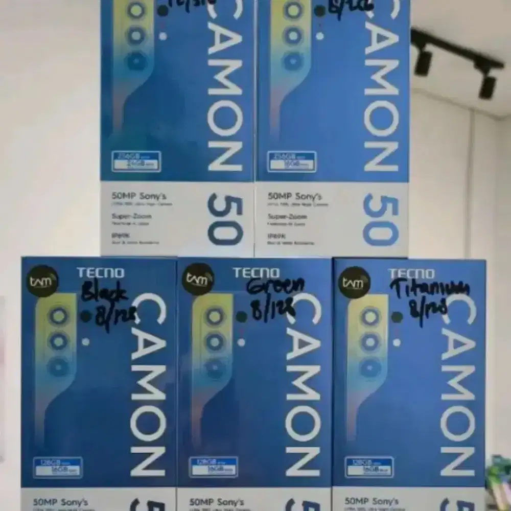 TECNO CAMON 50 RAM 8/138 GARANSI RESMI