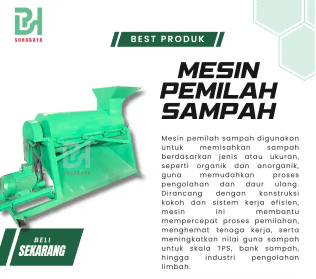 MESIN PEMILAH SAMPAH - BARU - TERMURAH