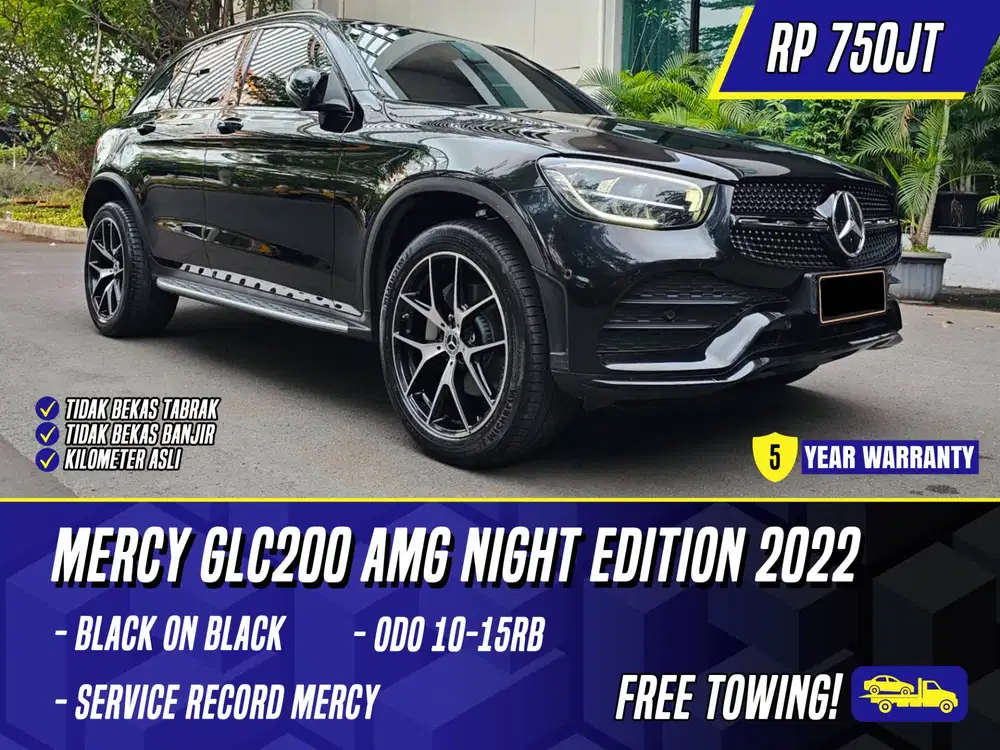 Mercedes Benz GLC200 AMG Night Edition 2022 Black Hitam Mercy GLC 200