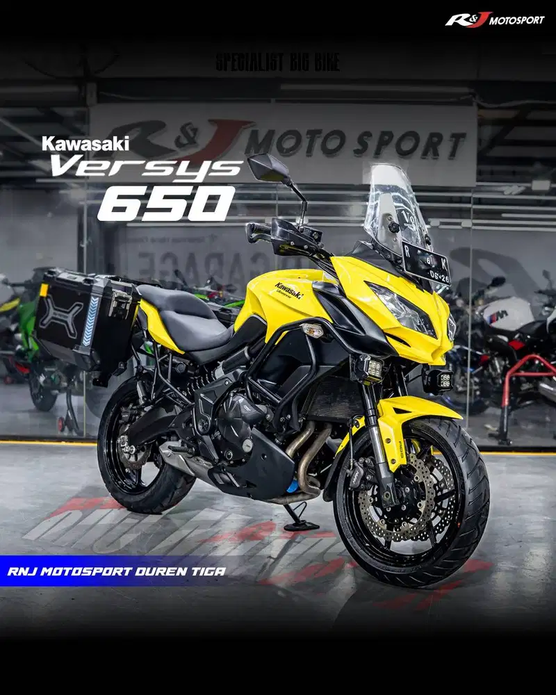 ‎Kawasaki Versys 650 cc Km 18.000an warna Kuning