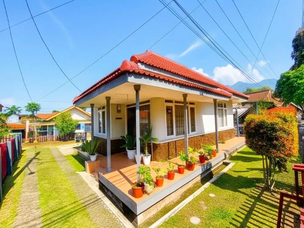 Dijual Rumah Pinggir Jalan Udara Pegunungan Kolonel Masturi, Cisarua