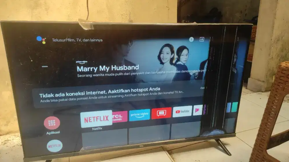 Tv led android TCL 40 model 40A7