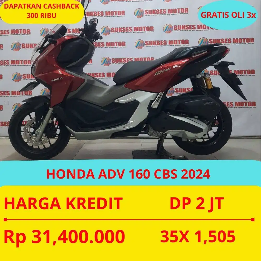 HONDA ADV 160 CBS 2024 DP MURAH 2 JUTA GUYSS