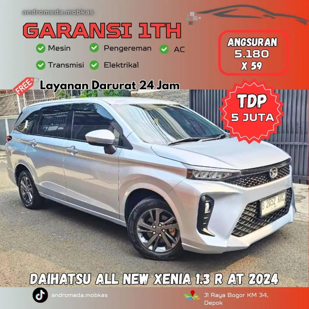 TDP TERMURAH 5 JT DAIHATSU ALL NEW XENIA 1.3 R AT 2024 ISTIMEWA