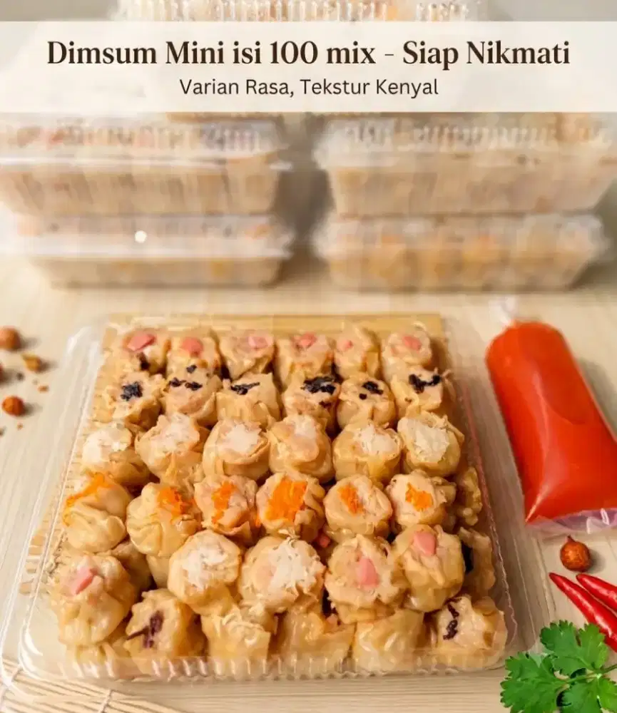 Distributor dimsum mini ready supply horeca