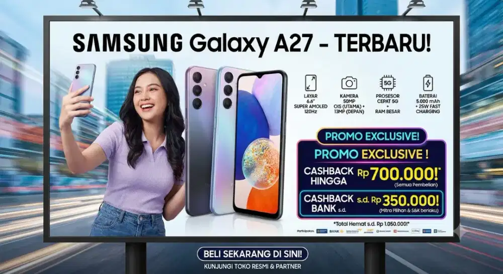 Samsung Galaxy A27 5G 6/128GB RESMI SEIN