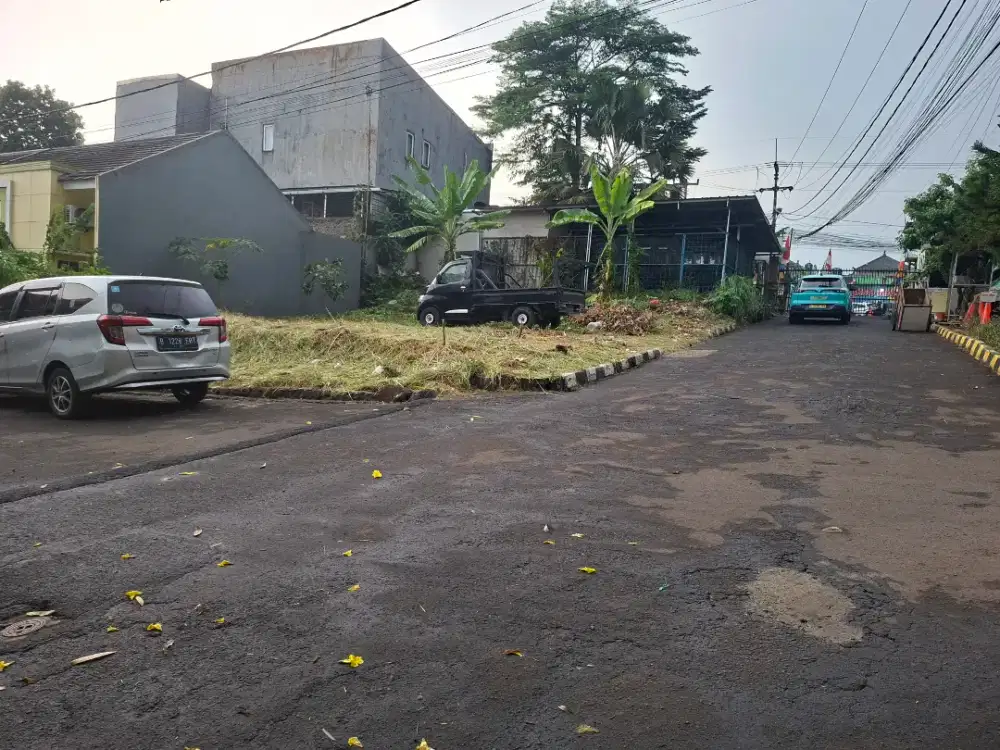 Tanah dijual( 4jt)dalam perumahan pinggir jalan Cilangkap Tapos Depok