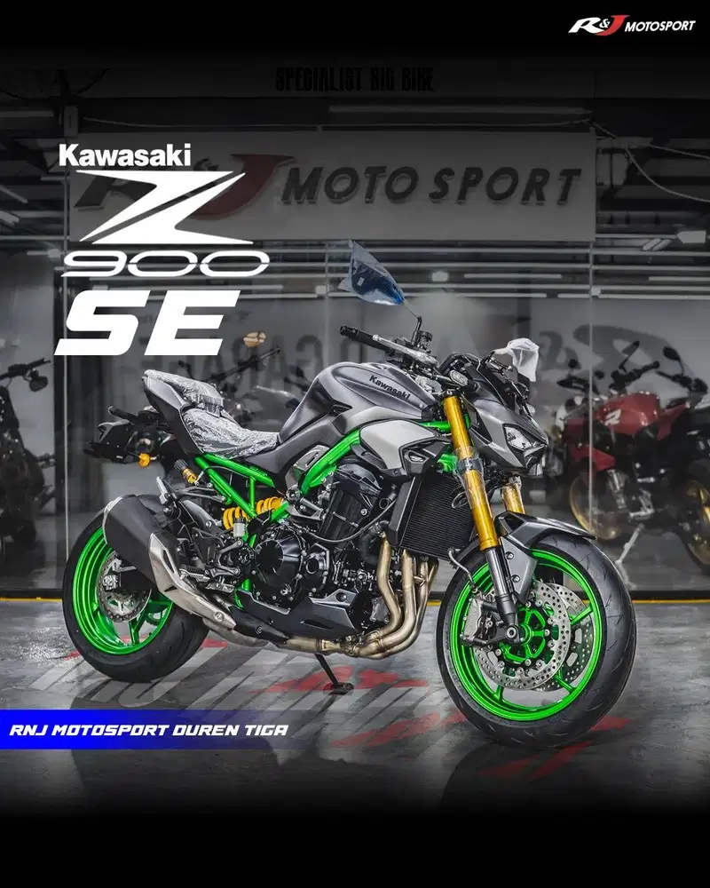 Kawasaki Z900 SE Tahun 2026 Warna Hitam Abu-Abu
