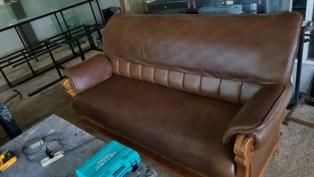 Sofa kayu jati asli