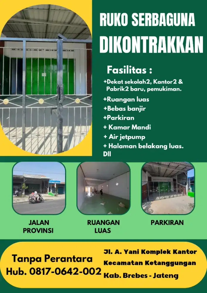 Ruko Serbaguna Dikontrakkan