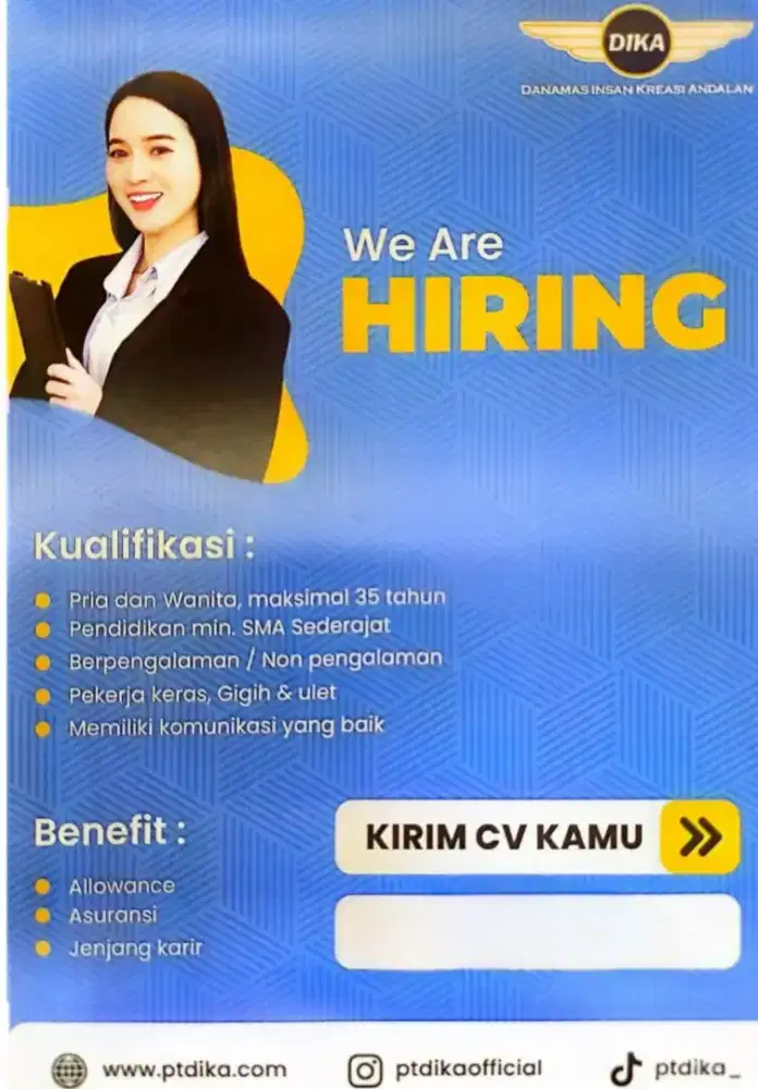 Lowongan Kerja Staff Marketing / Sales