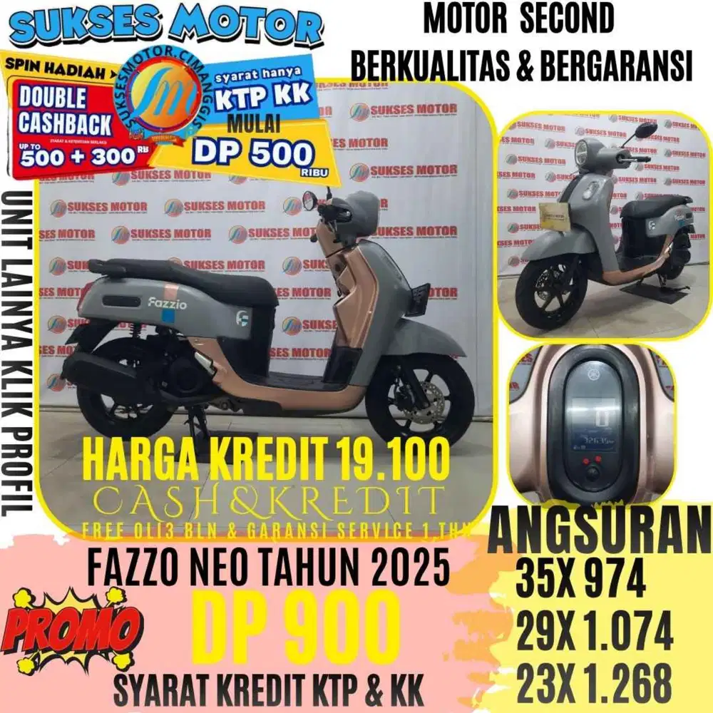 FAZZIO NEO TAHUN 2025 BERGARANSI CASHBACK UPTO 300 RIBUAN