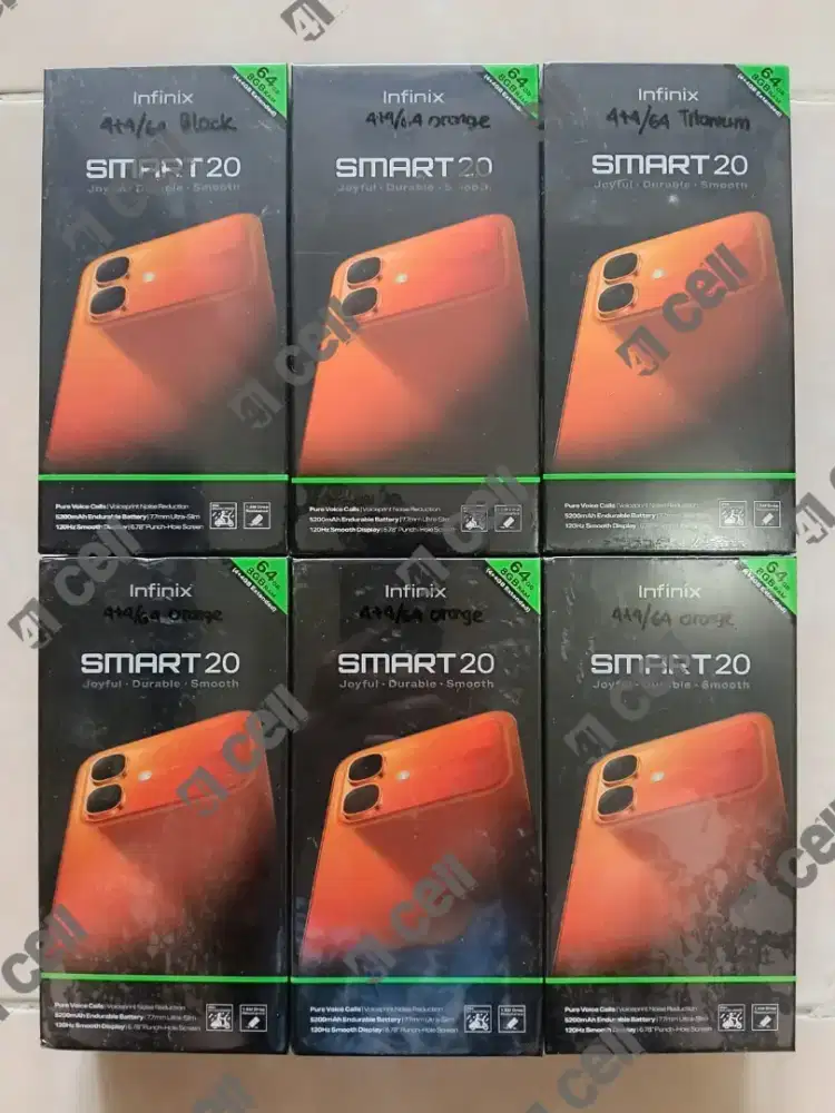 Infinix smart 20 ram 4+4/64 & 4+4/128 100% baru Termurah