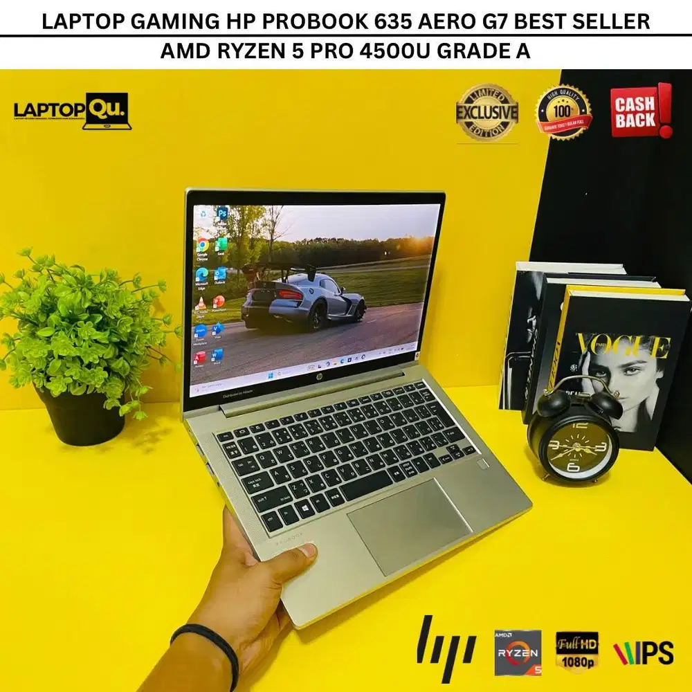 HP PROBOOK 635 AERO G7 AMD RYZEN 5 4500U RAM 16GB/SSD 256GB/GRADE A