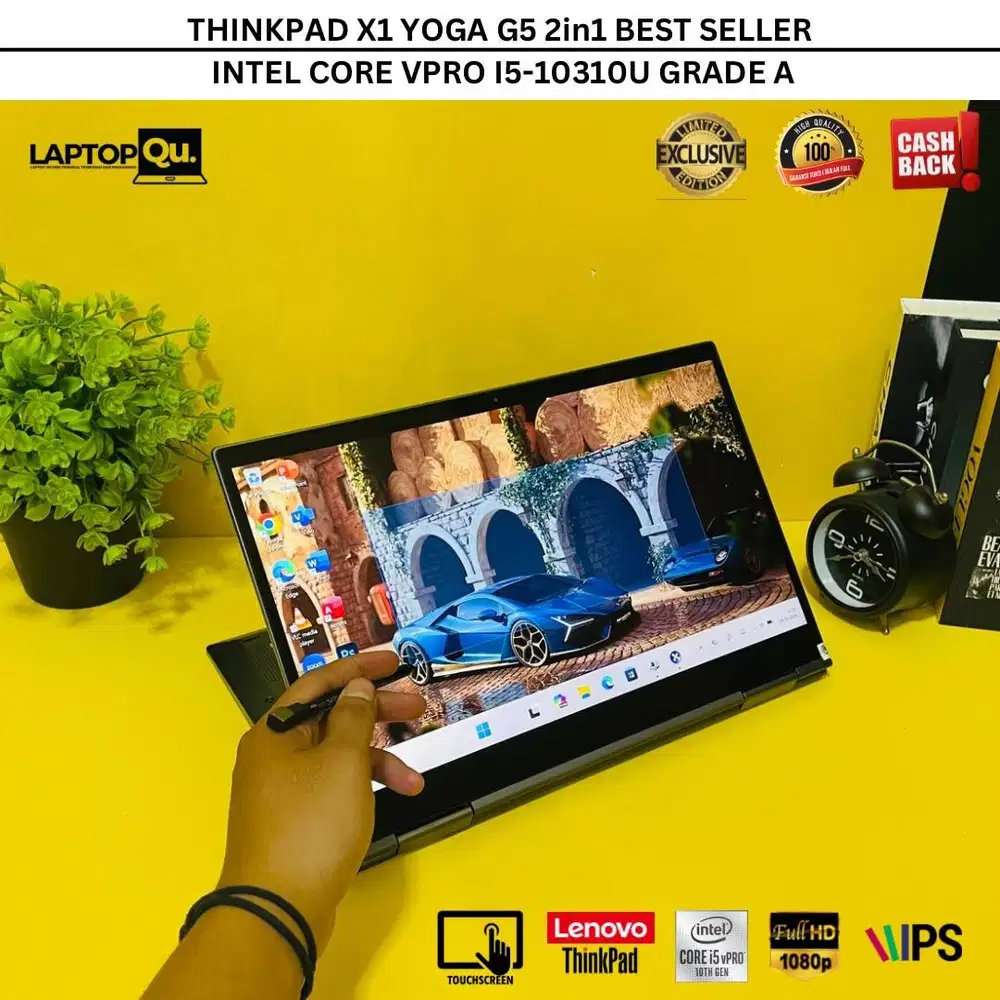 THINKPAD X1 YOGA 5TH 2in1 i5 GEN 10 RAM 16GB/SSD 256GB/ FHDIPS/GRADE A